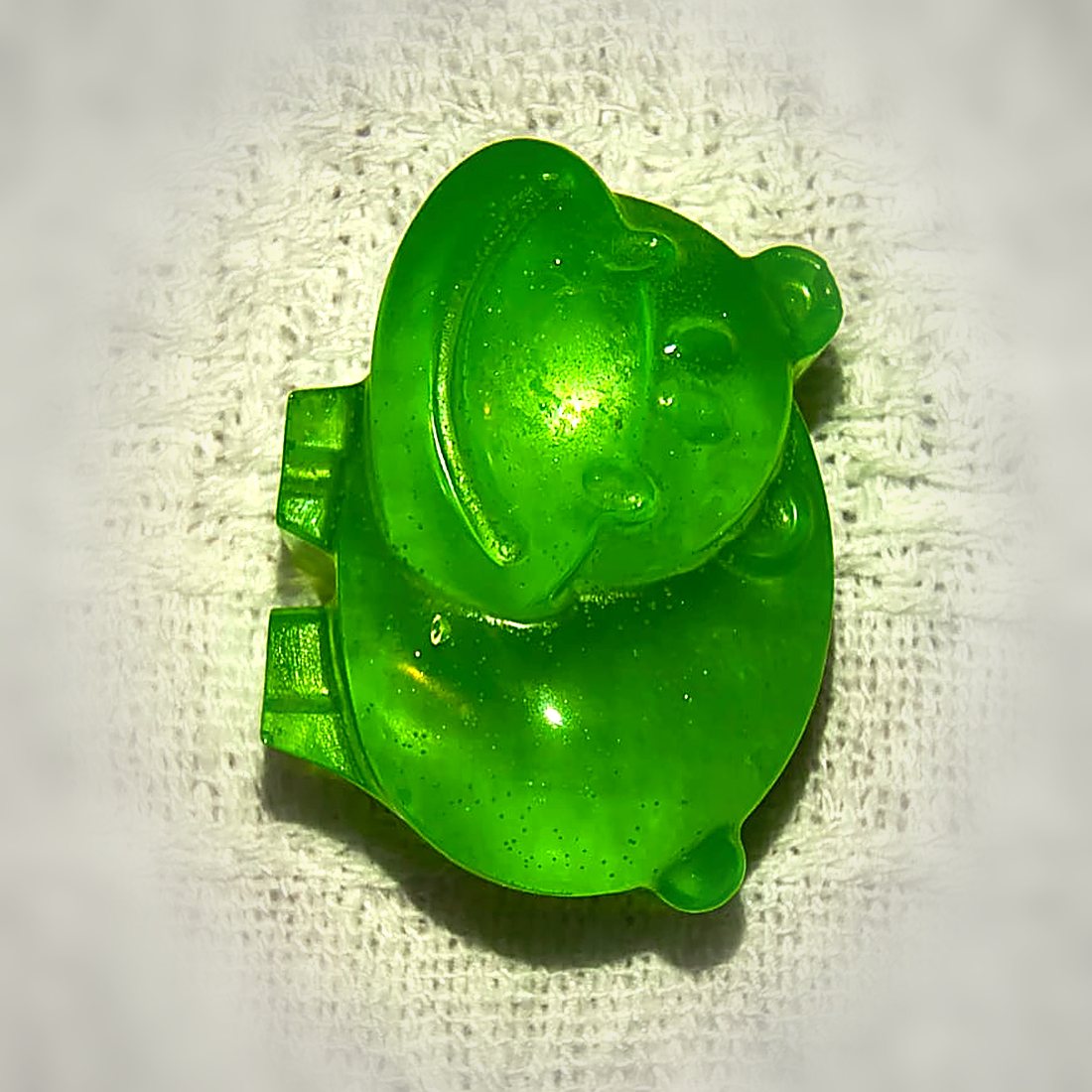 Hipopótamo en verde limón