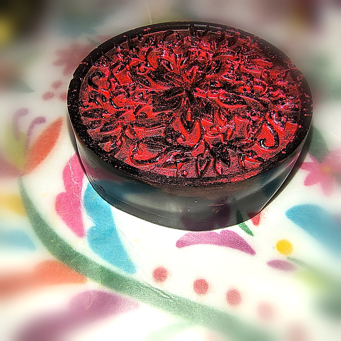 Pastilla Mandala en rojo